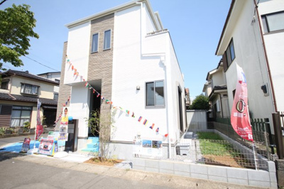 【外観】 | 三郷市早稲田6丁目 | 北西角地の3階建てです