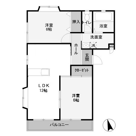 【間取り】 | スワローB