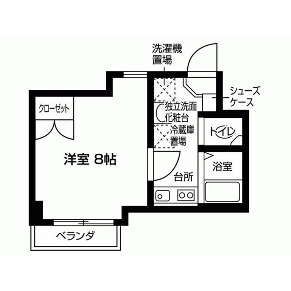 シャントール二条の間取り