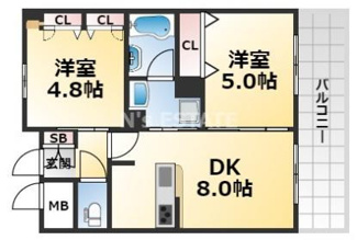 【間取り】 | エステムコート神戸ハーバーランド前Ｖアクア