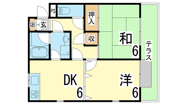 【間取り】 | ハイツサニーヒル