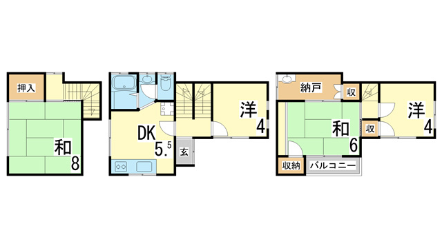【間取り】 | 妙法寺字東谷戸建