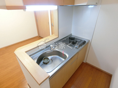 【キッチン】 | KTIレジデンス月見山Ⅱ | システムキッチン（ガス2口）