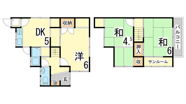 【間取り】 | 妙法寺字東谷戸建