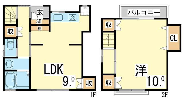 【間取り】 | 東尻池町2丁目戸建