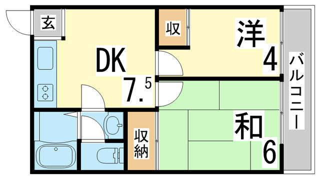 【間取り】 | 明泉寺ハイツ