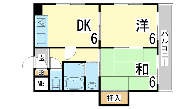 【間取り】 | ユウワコート松風