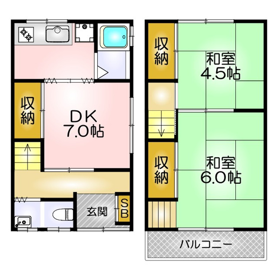 【間取り】 | 妙法寺東谷テラスハウス