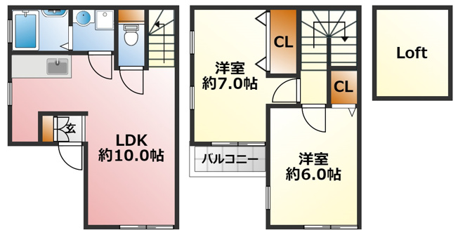 【間取り】 | ベルリード新長田