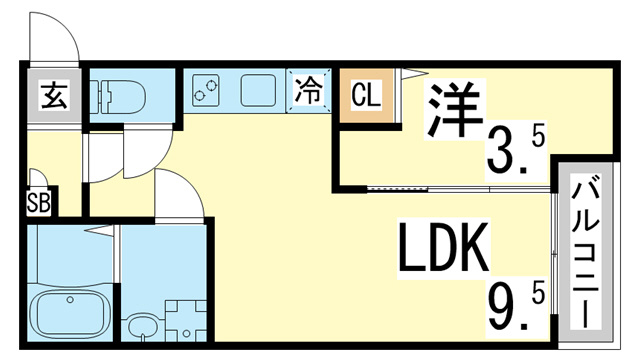 【間取り】 | T.A海運町8丁目ⅢA棟