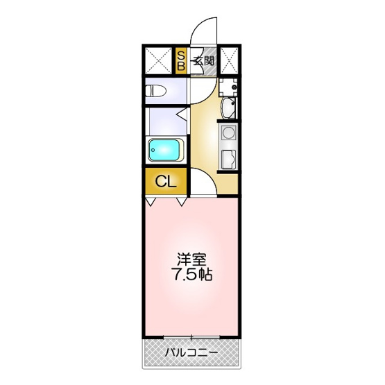 【間取り】 | ラ・ヴィスタ板宿