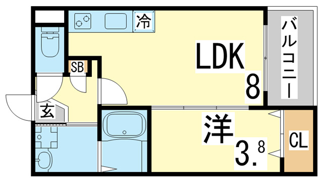 【間取り】 | ヴィラクレール神戸