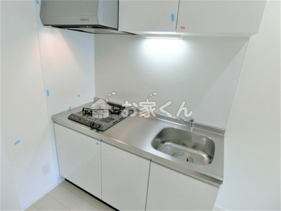 【キッチン】 | ヴィラクレール神戸 | 二口ガスコンロ付きシステムキッチン