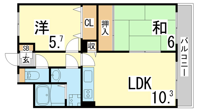 【間取り】 | オークハイツ