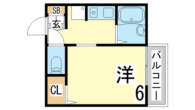 【間取り】 | ヒルズ山下Ⅱ