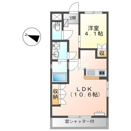 セントハイム 聖の間取り|間取図