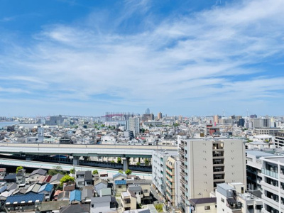 【展望】 | キングスクエアランドレックスC棟 | ■バルコニーからの眺望です。遮るものなしです！