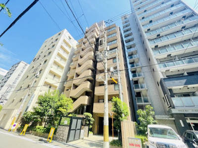 【外観】 | パルメーラ江戸堀 | ■SRC造11階建地下1階、総戸数18戸・公園や小学校も近い緑豊かな住宅地