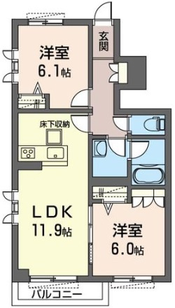 ラフィーネの間取り