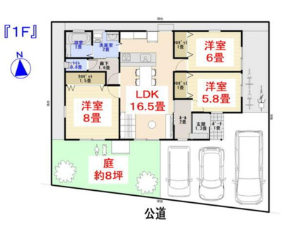 【土地図＋建物プラン例】 | 高知県香南市香我美町下分　売土地