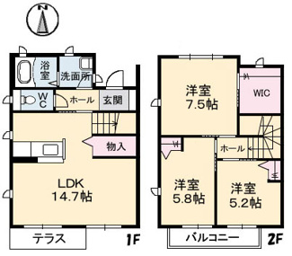 【間取り】 | フローラルコート・