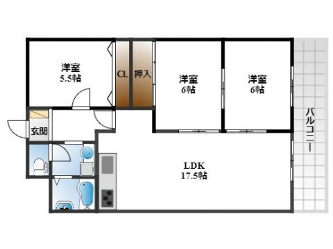【間取り】 | クローバーメゾン桃山台