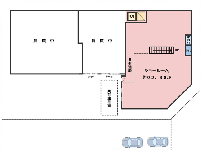 【間取り】 | 菱屋東3丁目貸店舗・作業所・事務所（東大阪市菱屋東3丁目1-1）
