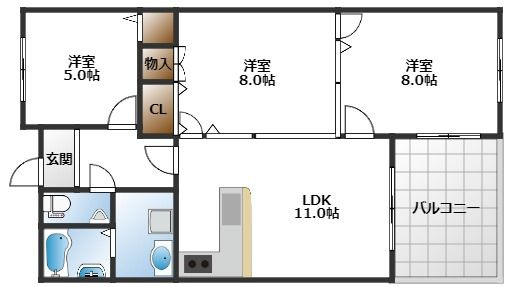 【間取り】 | リッツサントノーレ