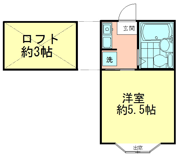 東伏見ＮＯ18プラザＵＳＡの間取り