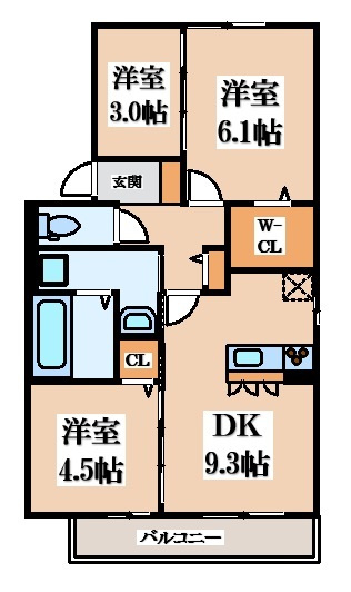 【間取り】 | グランドゥール畷
