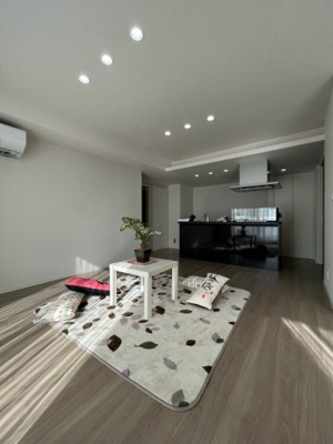 【居間・リビング】 | ハルモニアステラ【SHM】 | 14.3帖の広々使えるリビングです！全居室照明付きです☆