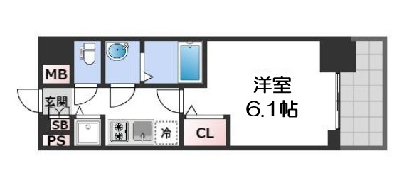 【間取り】 | プレサンス難波フィネスト