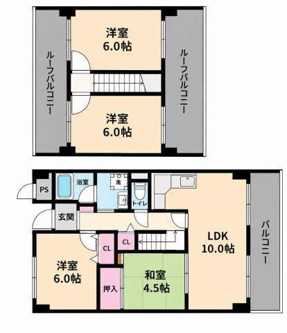 【間取り】 | カワデンエミネンスハイツ