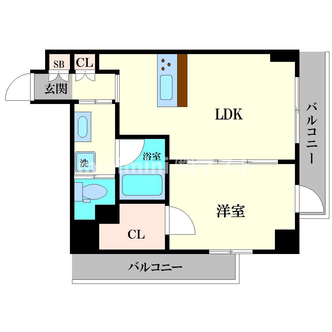 プレディアコート本町の間取り