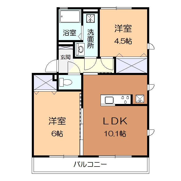 メゾンアルタイルの間取り