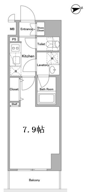 アスール北上野の間取り
