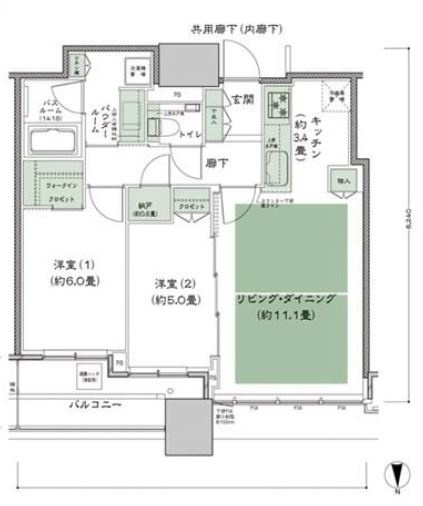 シティタワー大阪本町の間取り