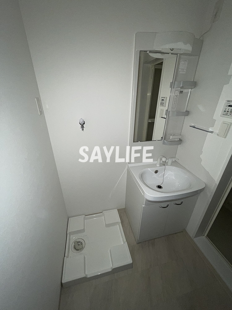 大阪市東成区深江北２丁目のアパートの洗面所