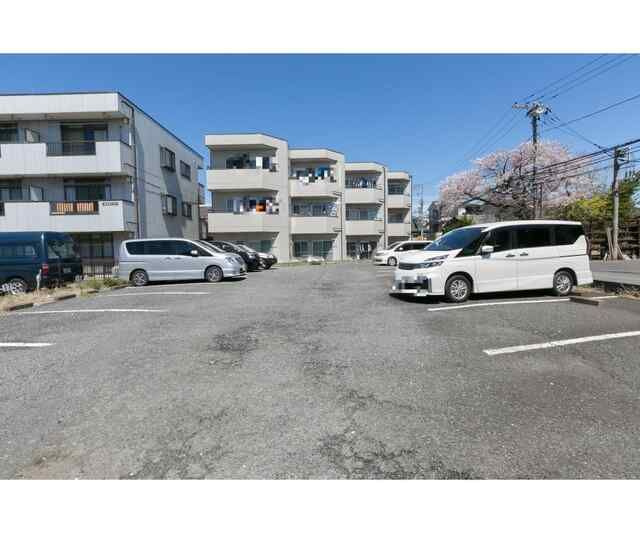 グランドール多摩川の駐車場