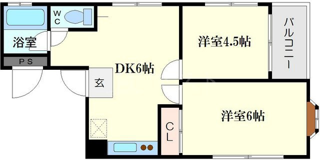 宗川マンションの間取り
