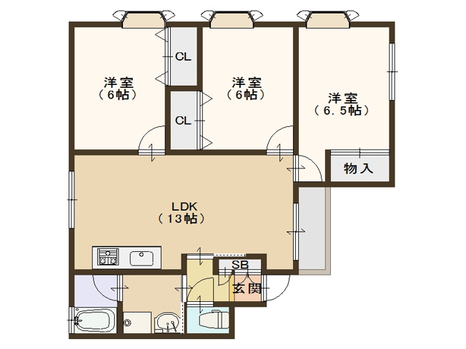 【間取り】 | ルセラ住之江