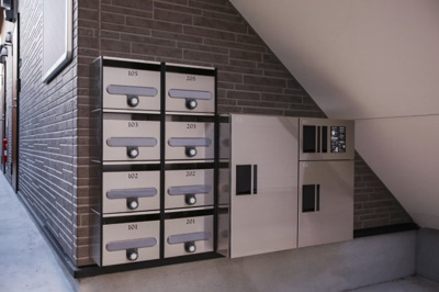 【その他共用部分】 | Patina唐人町 | セキュリティーに配慮したダイヤル錠付きポストです♪