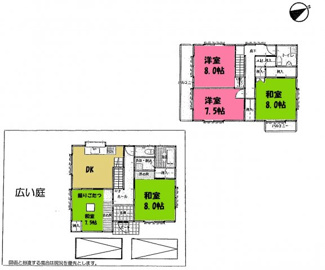 【間取り】 | 鶴ヶ島市南町一丁目　中古戸建　東武東上線『鶴ヶ島駅』徒歩25分　【南小学区】