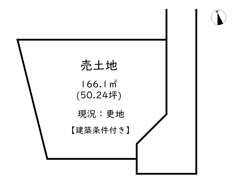 姫路市辻井7丁目／売土地の土地図