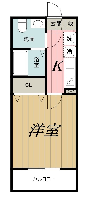 AJ蘇我WestⅠの間取り