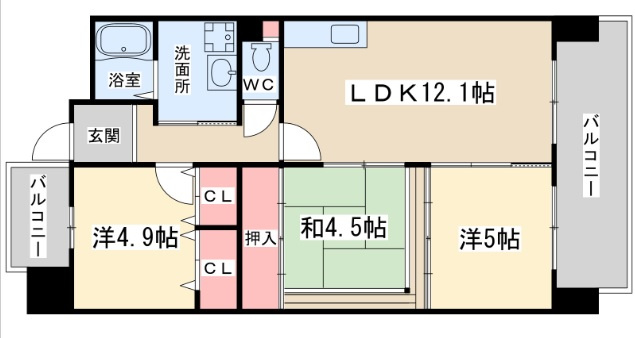 【間取り】 | メイビスタ大淀