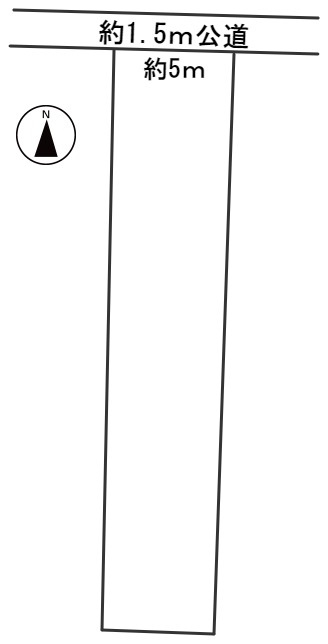 ５９３３９　岐阜市鏡島中土地の区画図