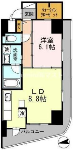カスタリアタワー肥後橋の間取り