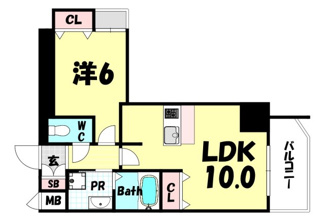 【間取り】 | プレサンス三宮フラワーロード