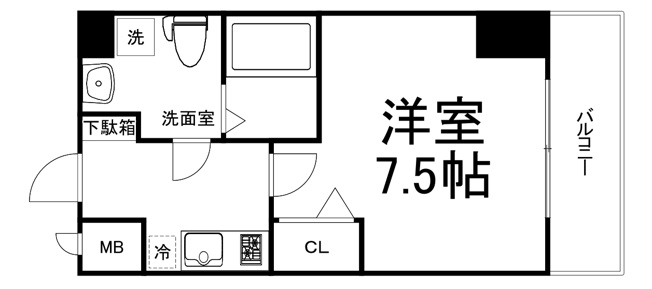 【間取り】 | メインステージ西天満T’s SQUARE